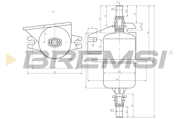 Filtre à carburant BREMSI FE0842