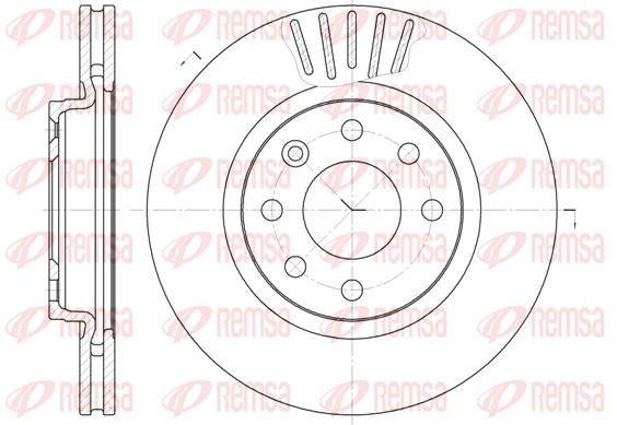 Disque de frein REMSA 6412.10