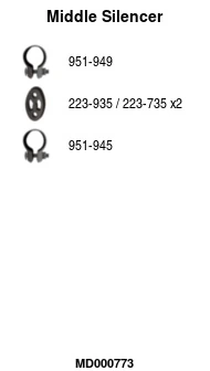 Silencieux central FA1 MD000773