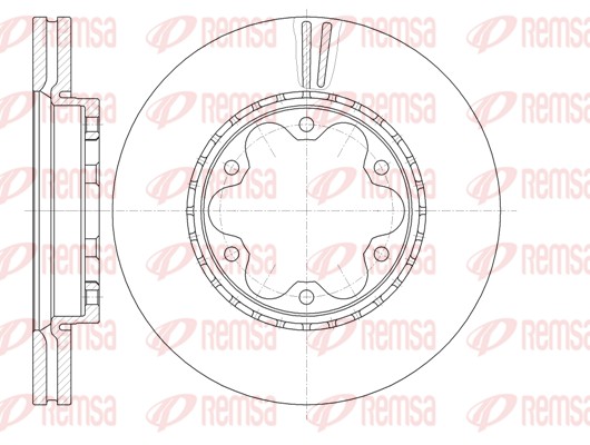 Disque de frein REMSA 61723.10
