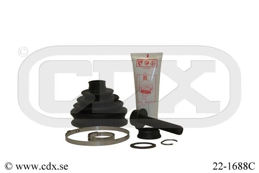 Jeu de joints-soufflets, arbre de commande CDX 22-1688C