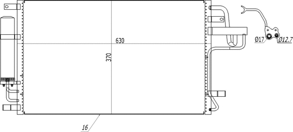 Condenseur, climatisation HART 605 741