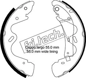 Jeu de mâchoires de frein fri.tech. 1067.193