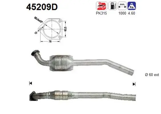 Catalyseur AS 45209D