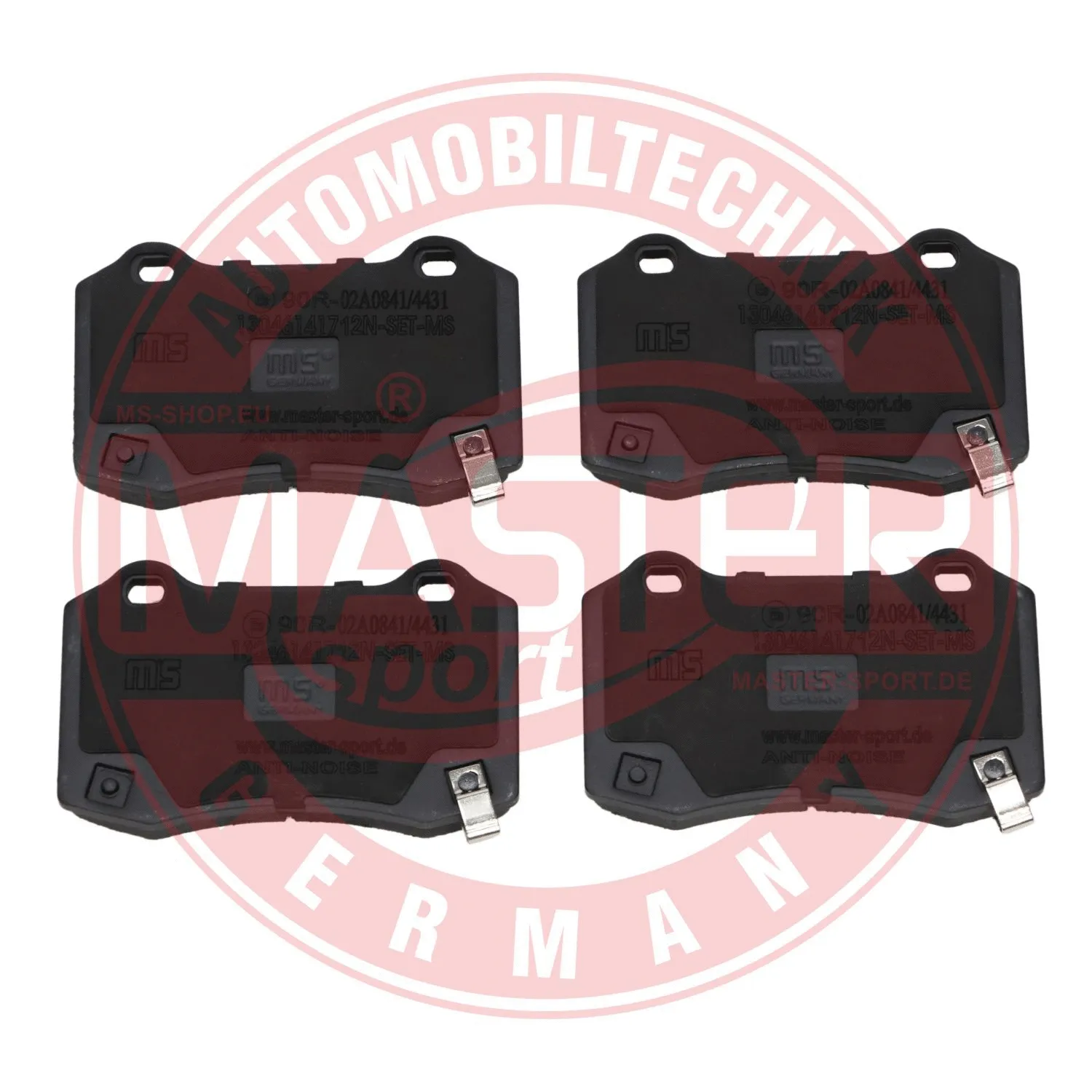 Kit de plaquettes de frein, frein à disque MASTER-SPORT GERMANY 13046141712N-SET-MS
