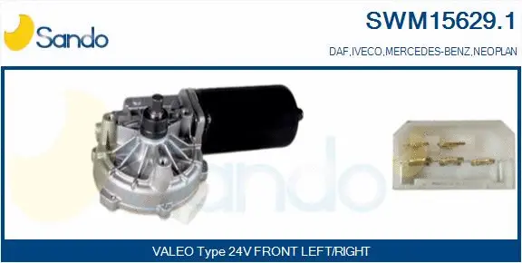 Moteur d'essuie-glace SANDO SWM15629.1