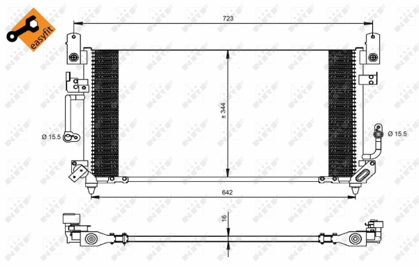 Condenseur, climatisation NRF 35423