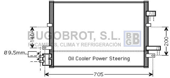 Condenseur, climatisation BUGOBROT 62-FD5377