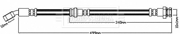 Flexible de frein BORG & BECK BBH8003