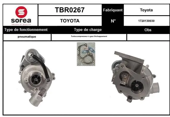 Turbocompresseur, suralimentation EAI TBR0267