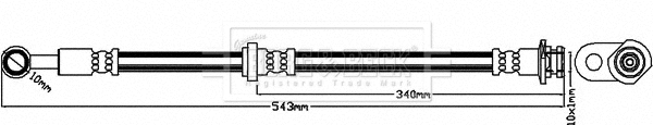 Flexible de frein BORG & BECK BBH8603