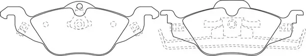 Kit de plaquettes de frein, frein à disque FIT FP1532