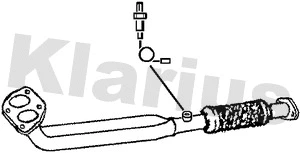Tuyau d'échappement KLARIUS 301118