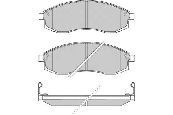 Kit de plaquettes de frein, frein à disque E.T.F. 12-0743