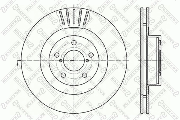 Disque de frein STELLOX 6020-4412V-SX