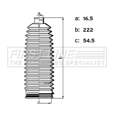 Jeu de joints-soufflets, direction FIRST LINE FSG3496