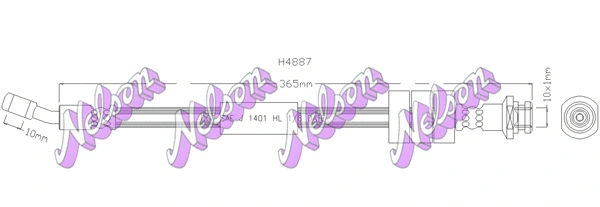 Flexible de frein KAWE H4887