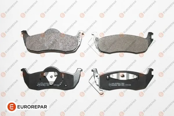 Kit de plaquettes de frein, frein à disque EUROREPAR 1681164480