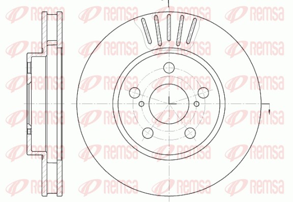 Disque de frein REMSA 6541.10