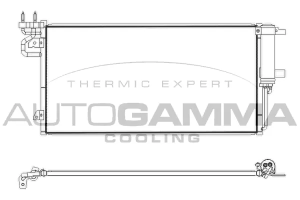 Condenseur, climatisation AUTOGAMMA 107891