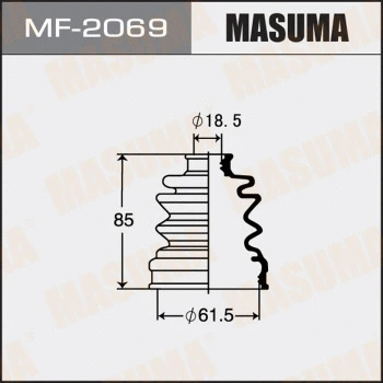 Jeu de joints-soufflets, arbre de commande MASUMA MF-2069