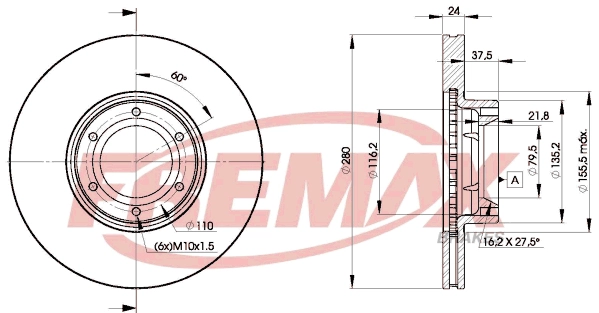 Disque de frein FREMAX BD-6847
