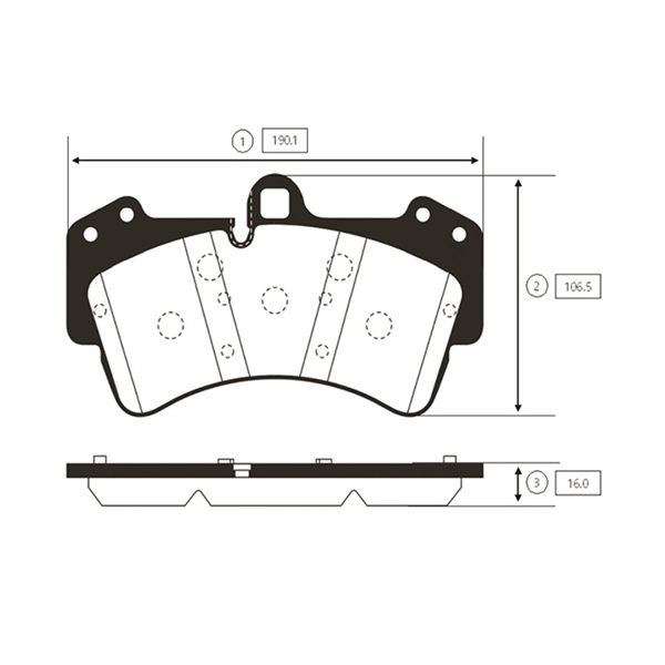 Kit de plaquettes de frein, frein à disque CTR GK1299