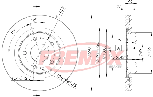 Disque de frein FREMAX BD-7031