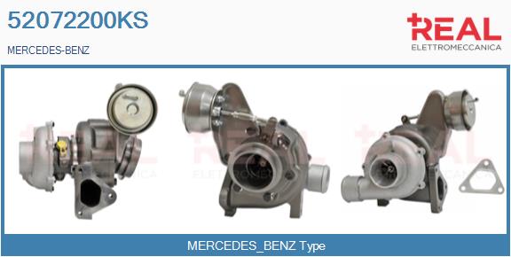 Turbocompresseur, suralimentation REAL 52072200KS