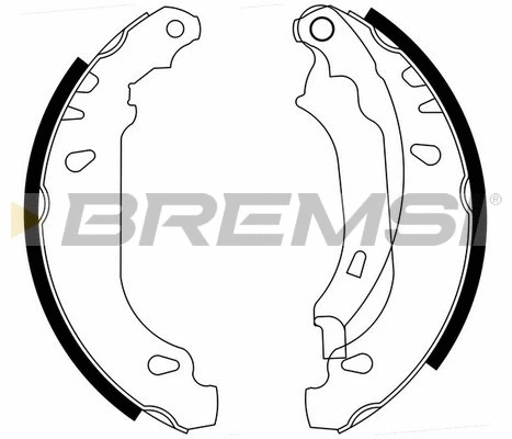 Jeu de mâchoires de frein BREMSI GF0386