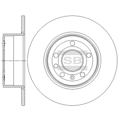 Disque de frein Hi-Q SD5109