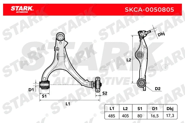 Bras de liaison, suspension de roue Stark SKCA-0050805