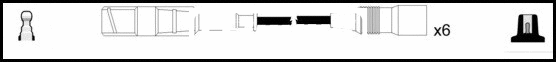 Kit de câbles d'allumage LEMARK HOES655