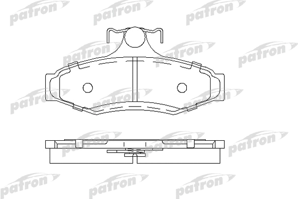 Kit de plaquettes de frein, frein à disque PATRON PBP1336