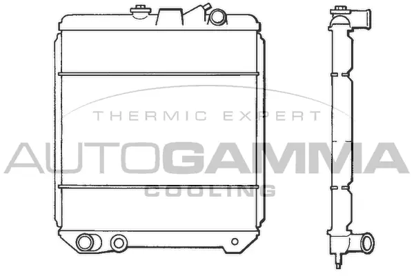 Radiateur, refroidissement du moteur AUTOGAMMA 100814