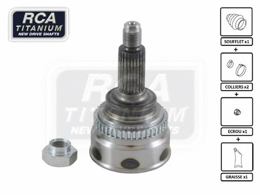 Jeu de joints, arbre de transmission RCA FRANCE SU91A
