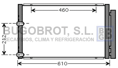 Condenseur, climatisation BUGOBROT 62-TO5429