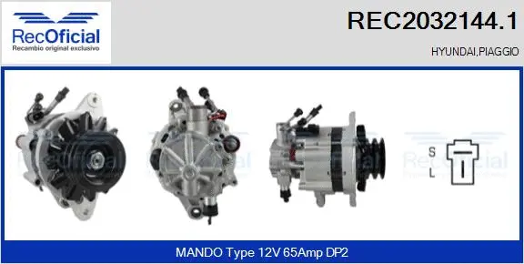 Alternateur RECOFICIAL REC2032144.1