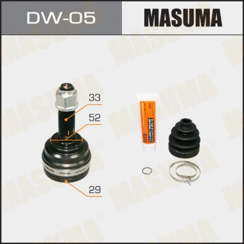 Jeu de joints, arbre de transmission MASUMA DW-05