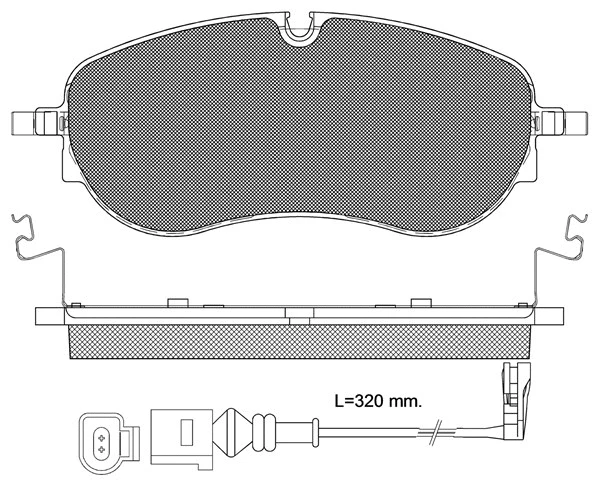 Kit de plaquettes de frein, frein à disque BSF 20311