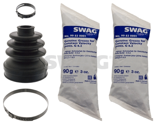 Jeu de joints-soufflets, arbre de commande SWAG 62 10 0212