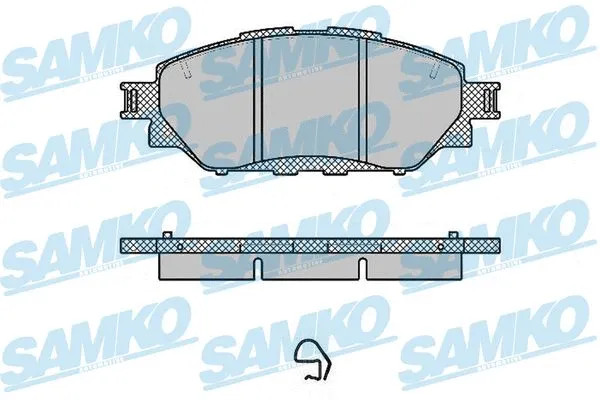 Kit de plaquettes de frein, frein à disque SAMKO 5SP1999