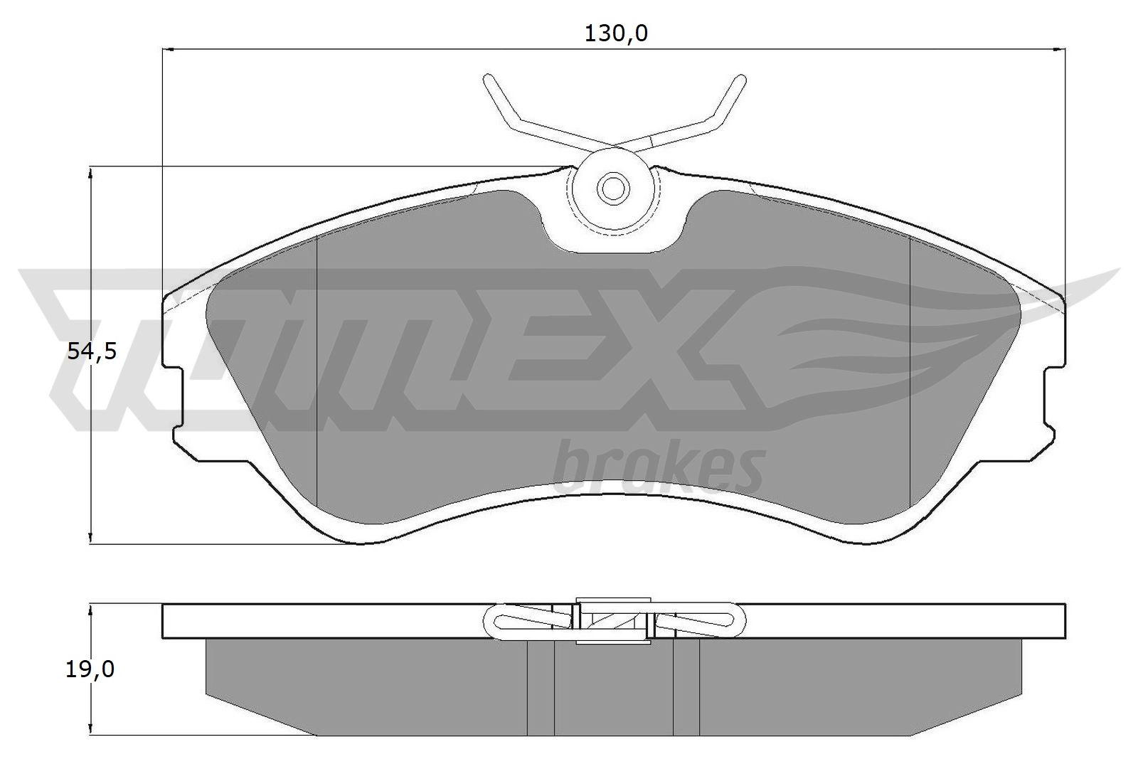 Kit de plaquettes de frein, frein à disque TOMEX Brakes TX 10-65