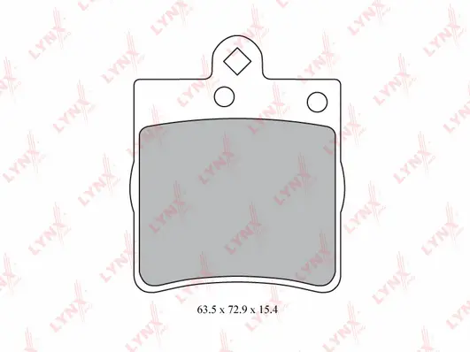 Kit de plaquettes de frein, frein à disque LYNXAUTO BD-5315