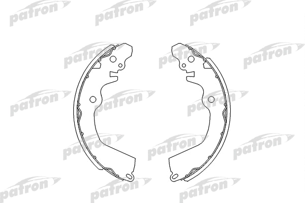 Jeu de mâchoires de frein PATRON PSP404