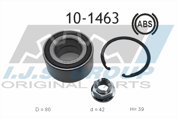 Kit de roulements de roue IJS GROUP 10-1463