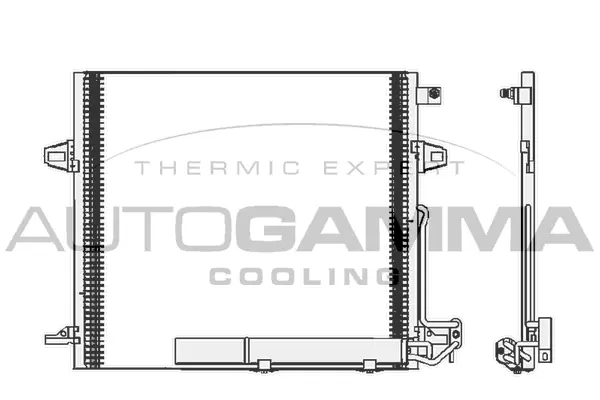 Condenseur, climatisation AUTOGAMMA 105203