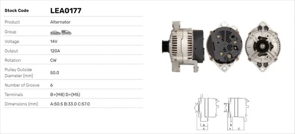 Alternateur LUSA LEA0177