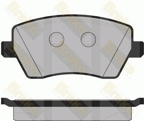 Kit de plaquettes de frein, frein à disque Brake ENGINEERING PA1435