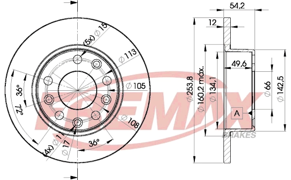 Disque de frein FREMAX BD-7307